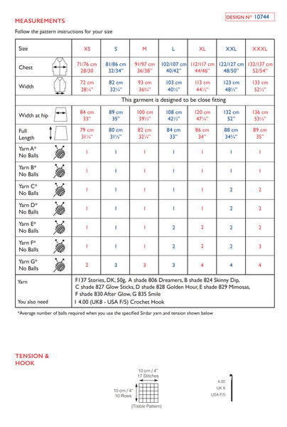 Sirdar Stories Double Knit Crochet Sun Dress Pattern 10744