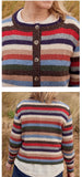 Sirdar Haworth Tweed D/K Stripey Cardigan Knitting Pattern 10693