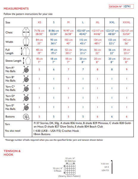Sirdar Stories Double Knit Crochet Pattern 10741