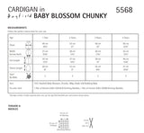 Hayfield Blossom Chunky Girls Cardigan Knitting Pattern 5568