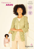 Stylecraft Soft Pastels Aran Crochet Kimono Pattern 10153