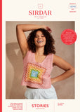 Sirdar Stories Double Knit Easy Crochet Sleeveless Top Pattern 10743