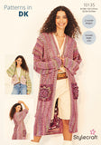 Stylecraft Colourburst DK Longline Jacket Crochet Pattern 10135