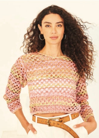Stylecraft Colourburst DK Crochet Sweater & Tank Pattern 10134