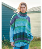 Stylecraft Batik Swirl D/K Ladies Poncho Knitting Pattern 10003