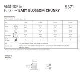 Hayfield Blossom Chunky Child Vest Top Knitting Pattern 5571