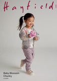 Hayfield Blossom Chunky Girls Cardigan Knitting Pattern 5568