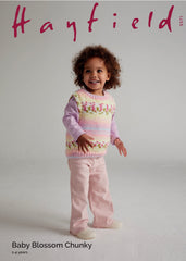 Hayfield Blossom Chunky Child Vest Top Knitting Pattern 5571