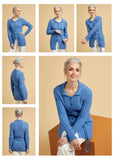 Sirdar No1 D/K Ladies Tiie Front Jacket Knitting Pattern 10662