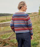 Sirdar Haworth Tweed D/K Striped Sweater Knitting Pattern 10699