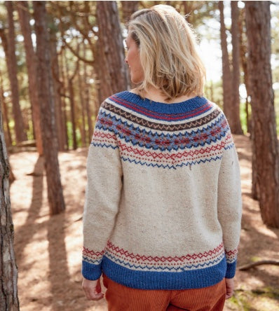 Sirdar Haworth Tweed D/K Fairisle Sweater Knitting Pattern 10690