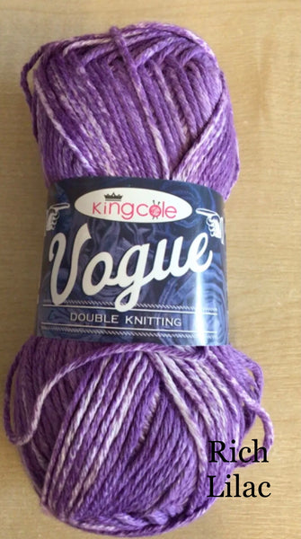 50g of King Cole Vogue King Cole Vogue D/K Cotton Wool/Yarn for Knitting/Crochet