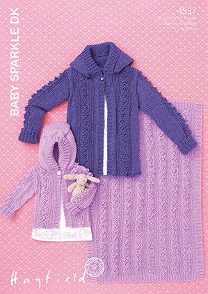 Hayfield Baby Sparkle Pattern 4537 6mths - 7yrs