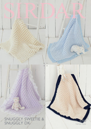 Sirdar Snuggly Sweetie Blanket Knitting Pattern 4700