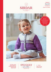 Sirdar Snuggly 100% Cotton Baby Jacket Pattern 0-3yrs 5277