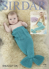 Sirdar Snuggly D/K Mermaid Tail Pattern 4708