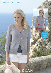 Sirdar Ladies Amalfi D/k Cardigan Pattern 7777