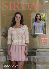 Sirdar Toscana Ladies Summer Top Pattern 7977