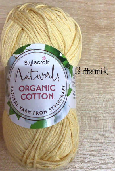 Stylecraft Natural Organic Cotton Double Knit Yarn