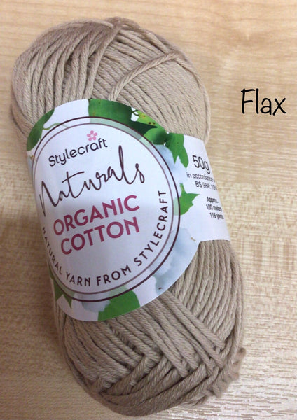 Stylecraft Natural Organic Cotton Double Knit Yarn