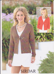 Ladies 24/26 - 44/46 Cotton Double Knit Pattern 7085