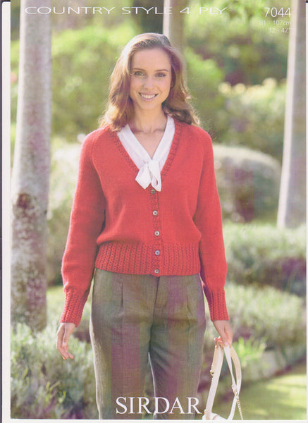 Ladies Country Style 4 Ply Pattern 7044