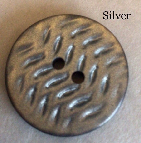 Shiny Zigzag Design Flat 2 Hole Buttons