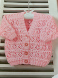 Baby Double Knit Lace Pattern Cardigans and Sweater UKHKA87