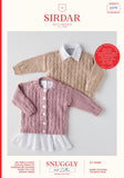 Sirdar Snuggly Cotton D/K Cardigan and Sweater Knitting Pattern 5379