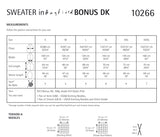 Hayfield Bonus D/K Ladies V Neck Sweater Knitting Pattern 10266