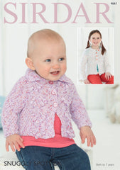 Sirdar Snuggly Spots D/K Cable Jacket Knitting Pattern 4661