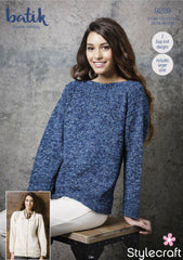 Stylecraft Ladies Batik D/K Sweater & Cardigan Knitting Pattern 9289