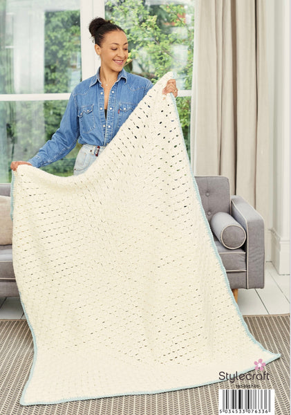 Stylecraft Super Chunky Crochet Throw Pattern 9937