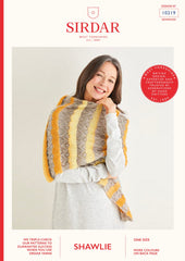Sirdar Shawlie Knitted Lace Wrap Pattern 10219