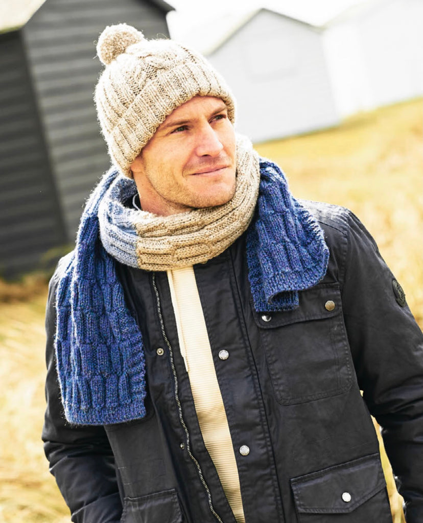 Stylecraft Highland Heathers Aran Men's Hat & Scarf Knitting Pattern 9 –  knot just wool