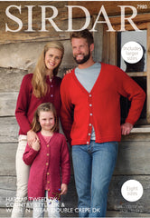 Sirdar Country Style Double Knit Cardigan Knitting Patterns 7980