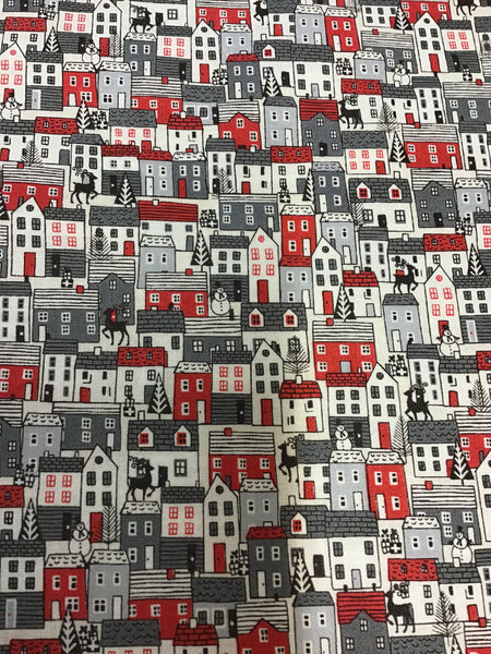 Makower Scandi Houses Fabric