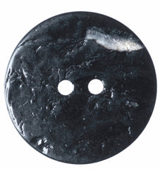 2 x 22.5mm Black Two Hole Hemline Buttons