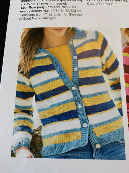 Stylecraft Bellissima Double Knit Jacket Knitting Pattern 9581