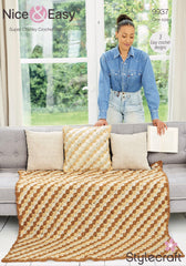 Stylecraft Super Chunky Crochet Throw Pattern 9937