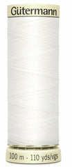 100m Gutermann Sew All Thread White