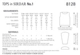 Sirdar No1 Double Knit Tops Knitting Pattern 8128
