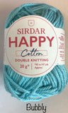 Sirdar Happy Cotton Double Knit Yarn