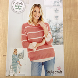 Stylecraft Naturals Bamboo and Cotton Ladies Easy Knit Pattern 9753