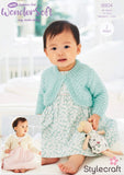 Stylecraft Wondersoft Baby D/K Bolero Knitting Pattern 9904