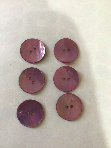 23mm Purple Agoya Shell 2 Hole Button