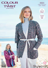 Stylecraft Colour Twist D/K Jacket Knitting Pattern 9920