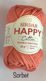 Sirdar Happy Cotton Double Knit Yarn