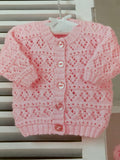 Baby Double Knit Lace Pattern Cardigans and Sweater UKHKA87