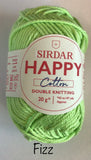 Sirdar Happy Cotton Double Knit Yarn